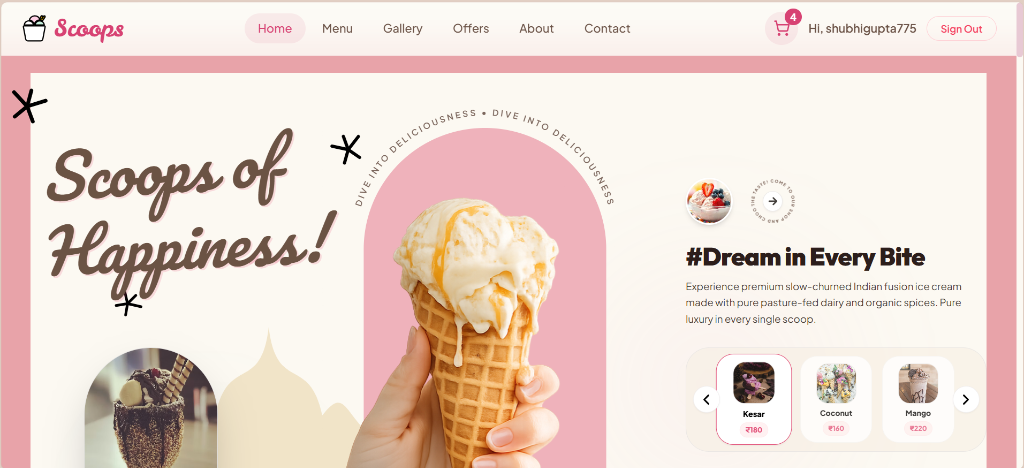 Scoops E-Commerce